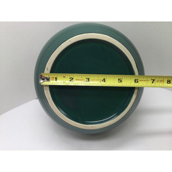 Forest Green Ceramic Kitchen Canister Set with lids lot of 3 - Picture 5 of 11